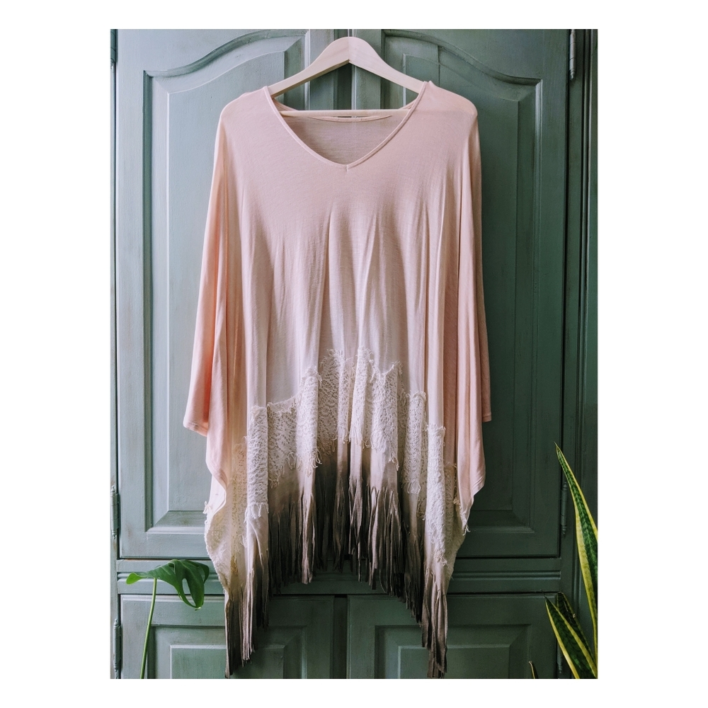Poncho Style Blouse